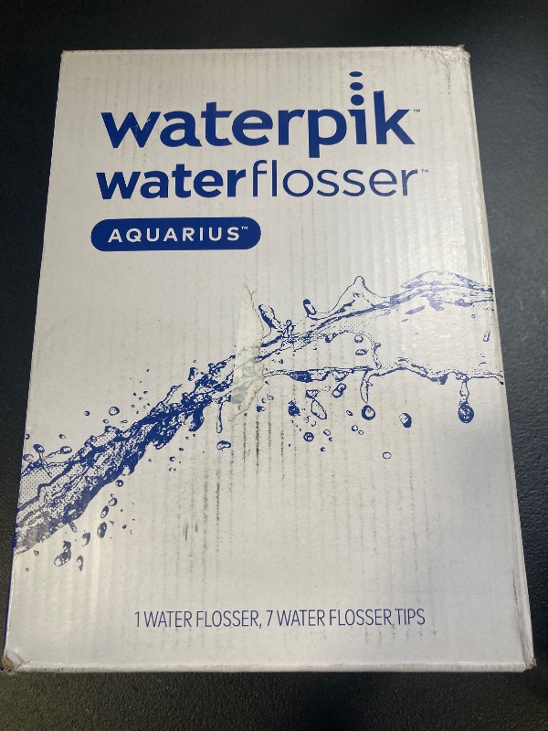 Photo 1 of Waterpik Aquarius Water Flosser For Teeth Cleaning, Gums, Braces, Dental Care, Electric Power With 10 Settings, 7 Tips For Multiple Users And Needs, ADA Accepted, White WP-660, Packaging May Vary