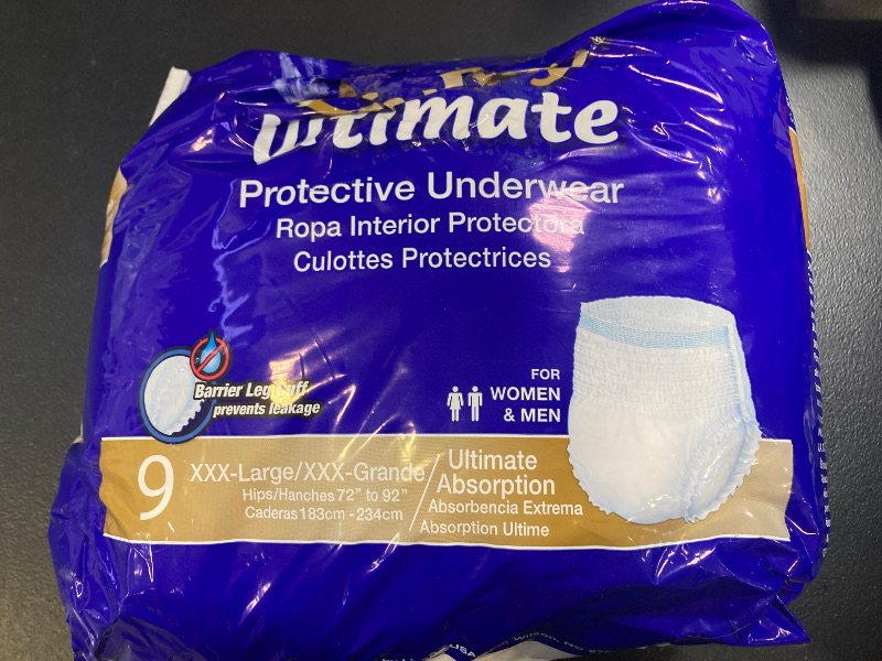 Photo 1 of LivDry Ultimate Adult Incontinence Underwear, High Absorbency, Leak Cuff Protection (XXX-Large (9 Count))