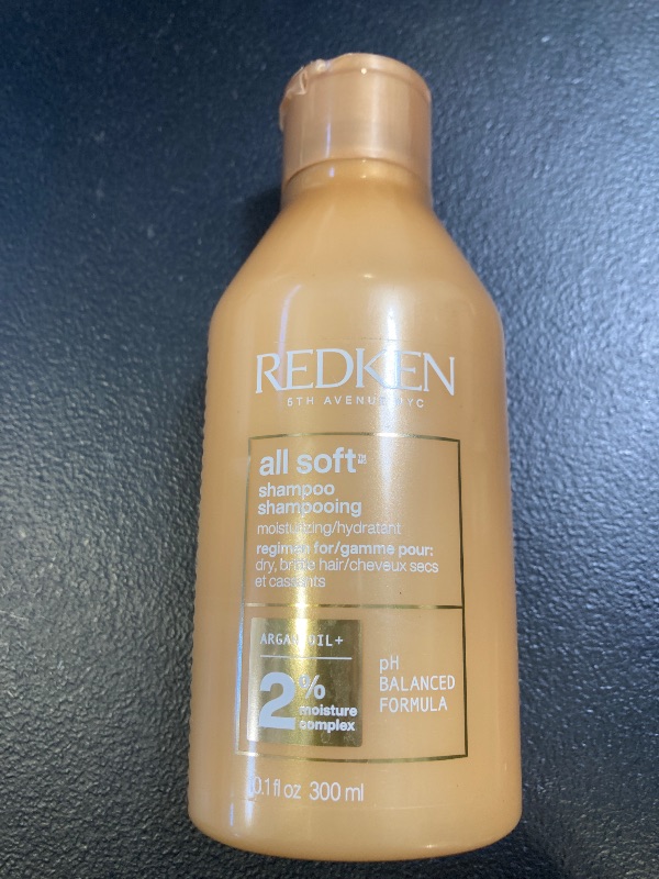 Photo 1 of Redken All Soft Shampoo | Deeply Moisturizes and Hydrates | Softens, Smooths, and Adds Shine | Safe for Color-Treated Hair | Nourishing Shampoo for Dry Hair | With Argan Oil