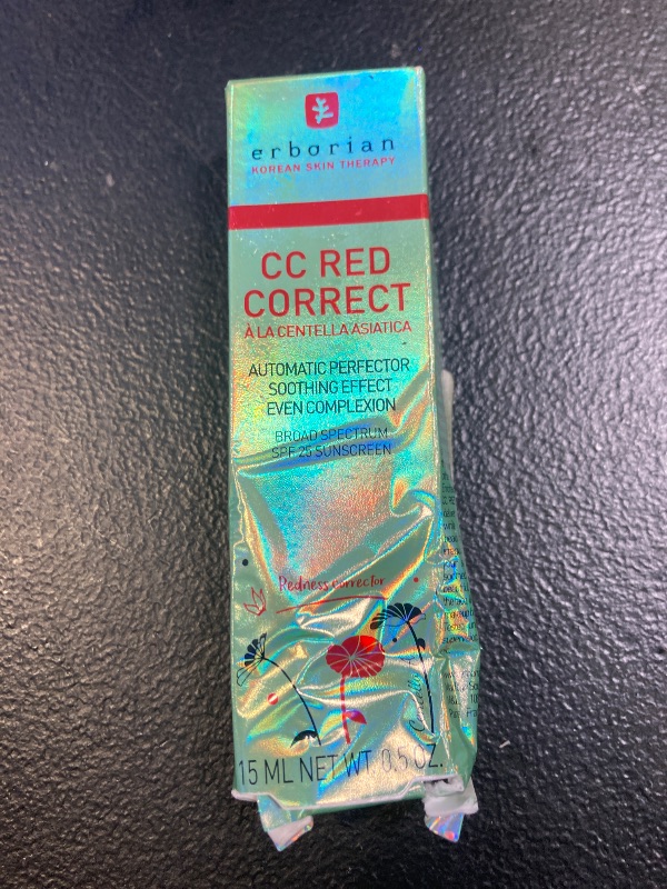 Photo 1 of CC Red Correct – Skincare-First Green Color Corrector with Centella Asiatica, Illuminating Green Color Corrector with Redness Coverage and SPF 25 - Soothes & Hydrates - Cica, Korean Skincare - 0.5 Oz