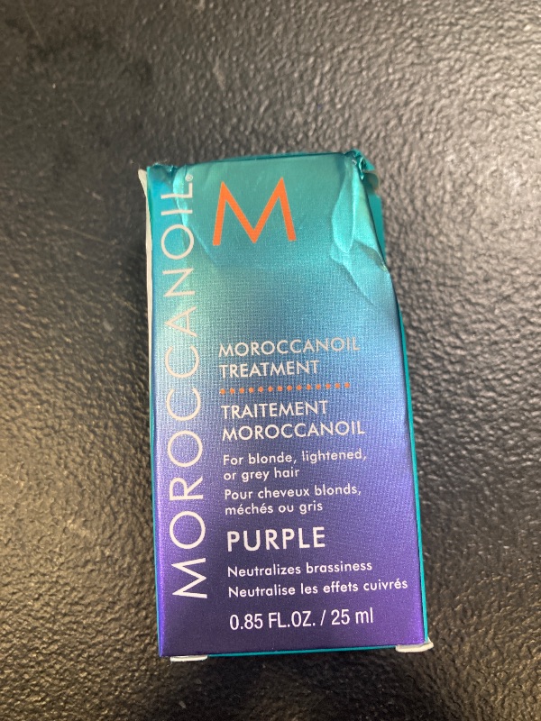 Photo 1 of Moroccanoil Treatment Purple Hair Oil for Blonde Hair, 0.85 Fl. Oz.