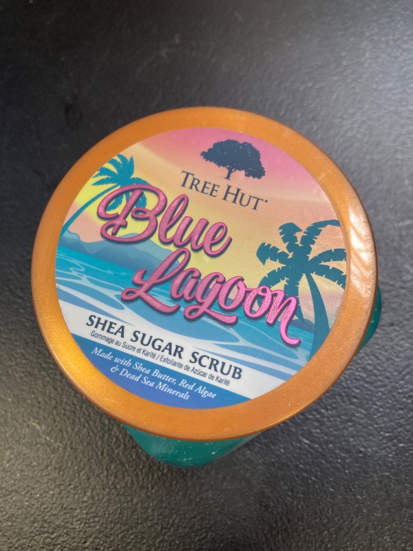 Photo 1 of Tree Hut Blue Lagoon Shea Sugar Scrub | Exfoliating Body Scrub Removes Dead, Dry Skin for a Soft & Hydrated Feel | Nourishing Essential Body Care | 18 fl oz.