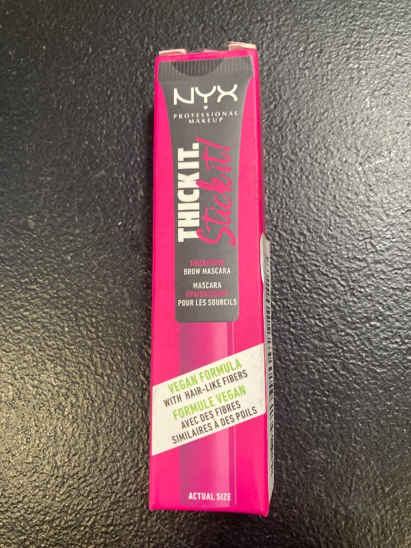 Photo 1 of NYX PROFESSIONAL MAKEUP Thick It Stick It Thickening Brow Mascara, Eyebrow Gel - Black