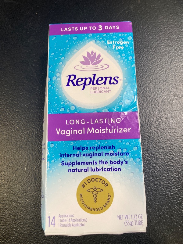 Photo 1 of Replens Vaginal Moisturizer, Long-Lasting Replens Moisturizer with Reusable Vaginal Applicator, 14 Count