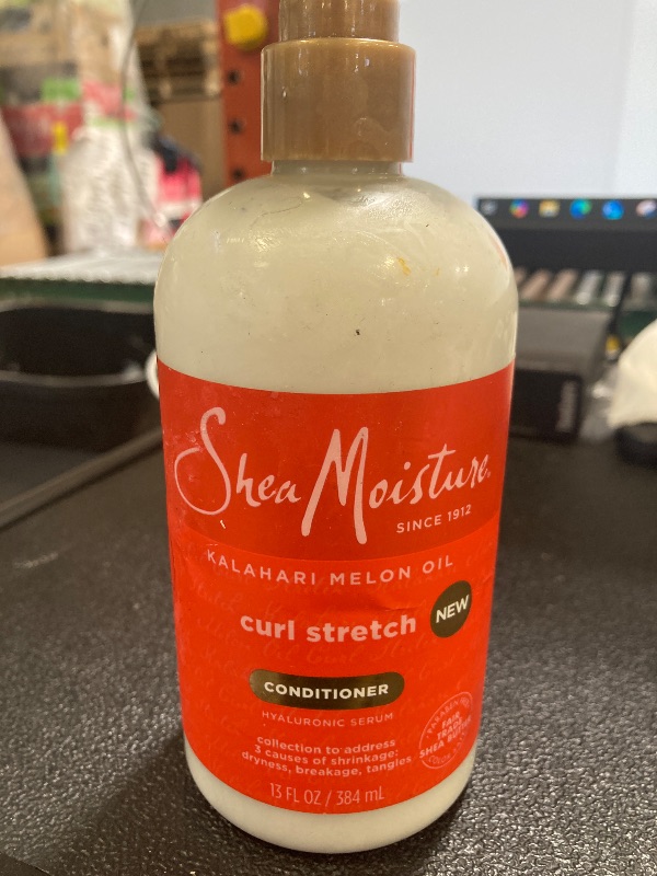 Photo 1 of SheaMoisture Curl Stretch Conditioner Kalahari Melon Oil Infused with Hyaluronic Serum, Hydration Hero Deeply Moisturizes and Repairs Damage, for Easy Detangling and Styling 13 Fl Oz