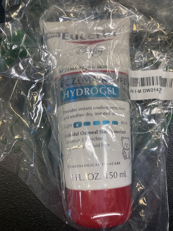 Photo 1 of Eucerin Baby Eczema Relief Hydrogel for Dry, Itchy, Eczema-Prone Skin, Fragrance Free and Steroid Free Body Moisturizer for Dry Skin, 5 Fl Oz Tube