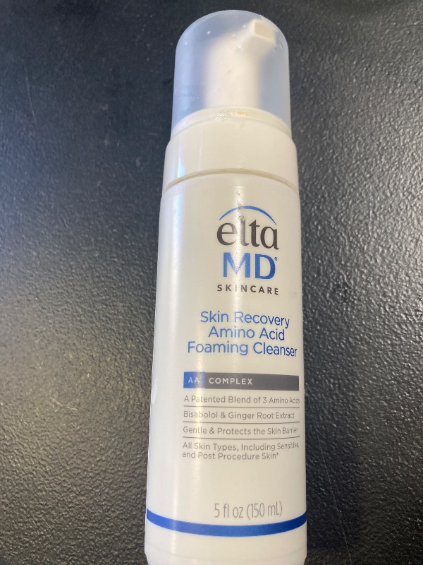 Photo 1 of EltaMD Skin Recovery Amino Acid Foaming Cleanser, Gentle Face Cleanser for Sensitive Skin, Proven to Gently Remove Makeup and Sunscreen,Fragrance Free and Noncomedogenic, Foaming Face Wash, 5 oz