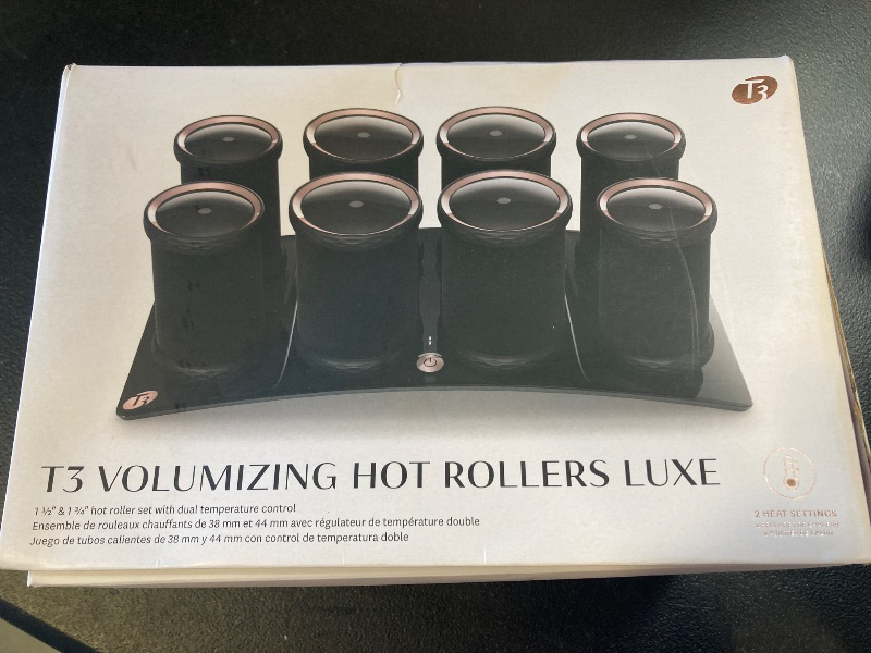 Photo 1 of T3 - Volumizing Hot Rollers LUXE | Premium Hair Curler Set for Long Lasting Volume, Body & Shine | Set of 8-4 XL (1.75") & 4 Large (1.5”)