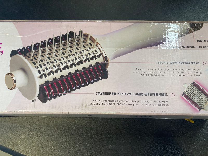 Photo 1 of Shark HT202 SmoothStyle Heated Comb + Blow Dryer Brush, Dual Mode, for All Hair Types, Silk
