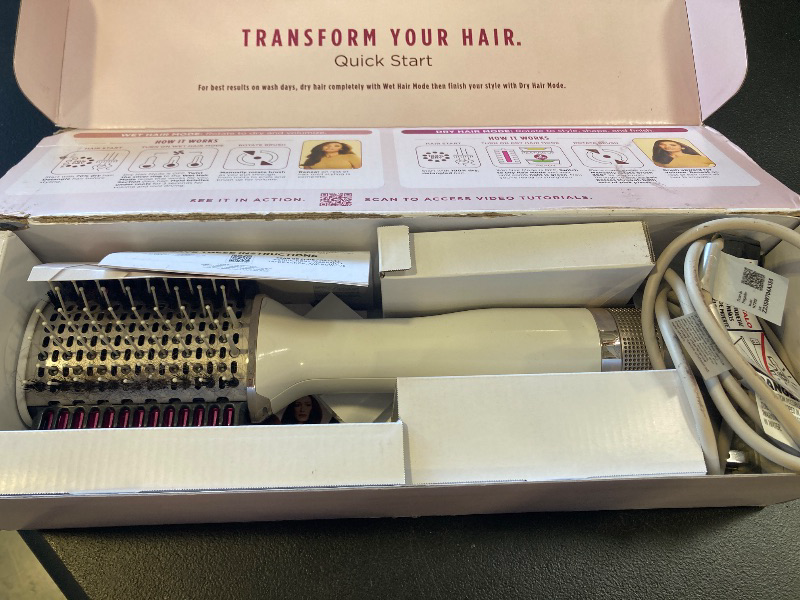 Photo 1 of Shark HT202 SmoothStyle Heated Comb + Blow Dryer Brush, Dual Mode, for All Hair Types, Silk