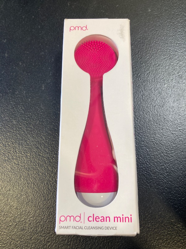 Photo 1 of PMD Beauty Clean Mini - Smart Facial Cleansing Device with Silicone Brush & Anti-Aging Massager - Waterproof - Sonic Glow Vibration Technology - Clear Pores and Blackheads - Lift, Firm and Tone Skin