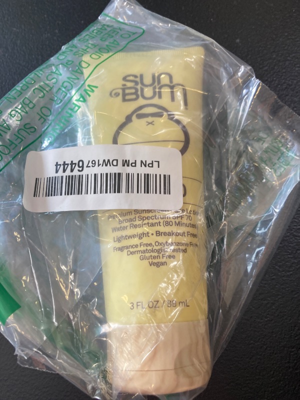 Photo 1 of Sun Bum Original SPF 70 Sunscreen Face Lotion - Broad Spectrum Moisturizing Facial Sunscreen with Vitamin E - Hawaii 104 Act Compliant (Made without Octinoxate & Oxybenzone) - Travel Friendly - 3 oz
