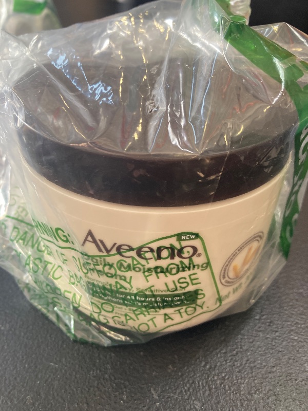 Photo 1 of Aveeno Daily Moisturizing Cream with Prebiotic Oat & Shea Butter, Body, Face & Hand Cream for Normal to Dry, Sensitive Skin Hydrates for 48 Hours, Fragrance Free & Non-Comedogenic, 20 Oz