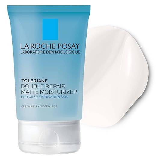Photo 1 of La Roche-Posay Toleriane Double Repair Matte Face Moisturizer, Daily Moisturizer For Oily Skin With Ceramide And Niacinamide For All Skin Tones, Oil Free, Non-Comedogenic, Available with SPF 30