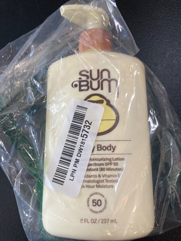 Photo 1 of Sun Bum Daily SPF 50 Sunscreen Body Lotion - Broad Spectrum Moisturizing Sunscreen with Vitamin E - Vegan and Hawaii 104 Act Compliant (Without Octinoxate & Oxybenzone) - Dermatologist Tested - 8 oz