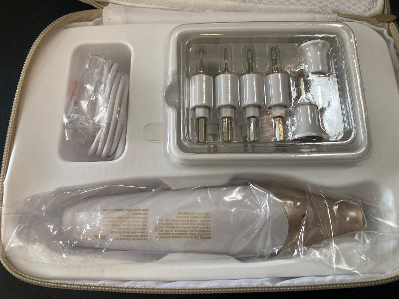 Photo 1 of Beurer MP64 Nail Drill Kit, Cordless Electric Nail File with 10 Attachments and LED Light, Electric Manicure Set with Adjustable Speed, E-File for Manicure and Pedicure, with Storage Case