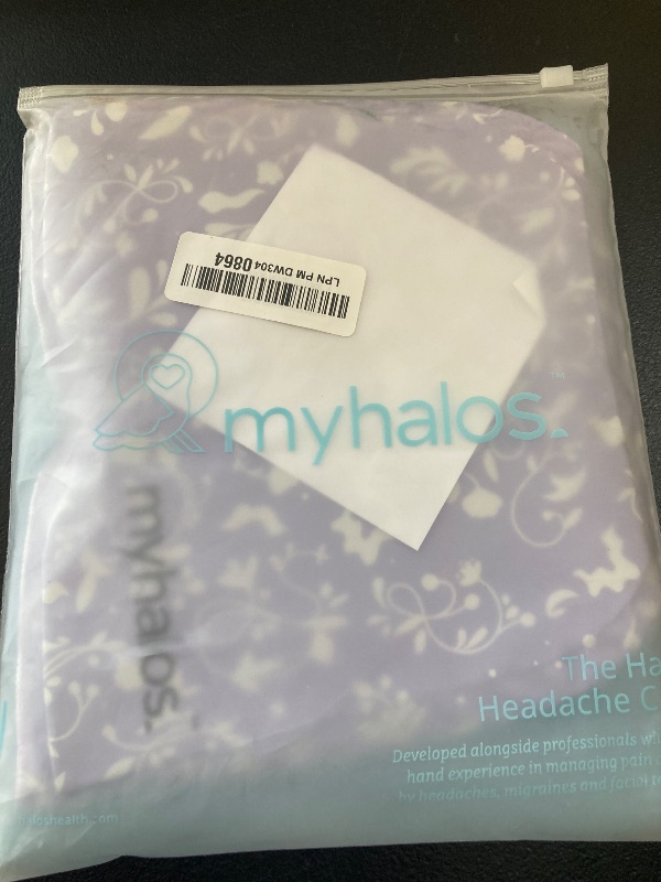 Photo 1 of MyHalos® Migraine Relief Cap, 30% Thicker, 2X More Cooling Gel, Stays Colder for Longer, Form Fitting Ice Hat, Ice Pack Head Wrap Relief, Tension Headache Relief Cap (Violet)