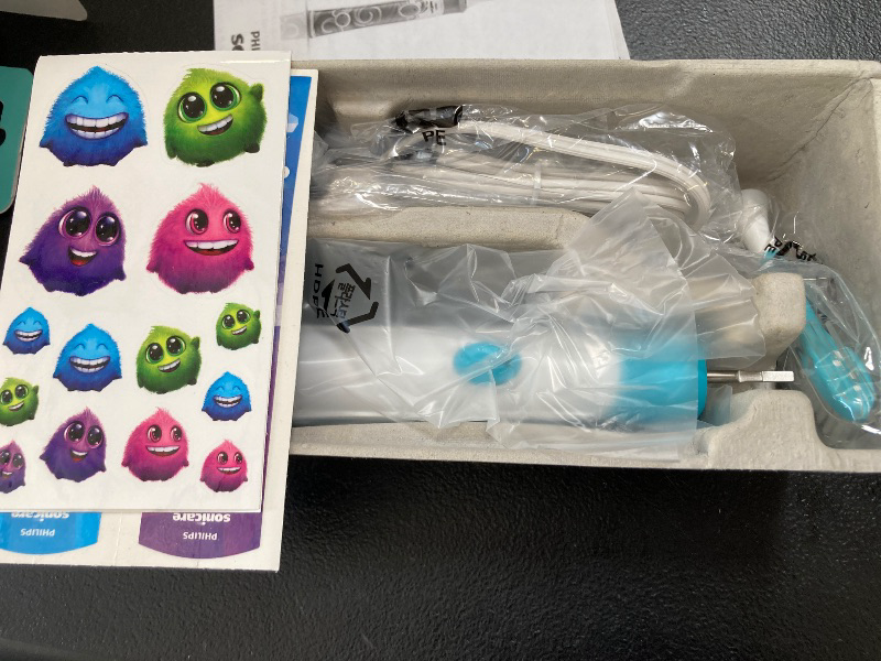 Photo 1 of Philips Sonicare for Kids 3+ Bluetooth Connected Rechargeable Electric Power Toothbrush, Interactive for Better Brushing, Turquoise, HX6321/02