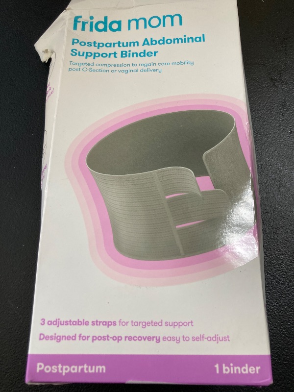 Photo 1 of Frida Mom Belly Binder Postpartum Recovery, for Natural Delivery & C-Section Recovery, 9" High Adjustable Compression Wrap