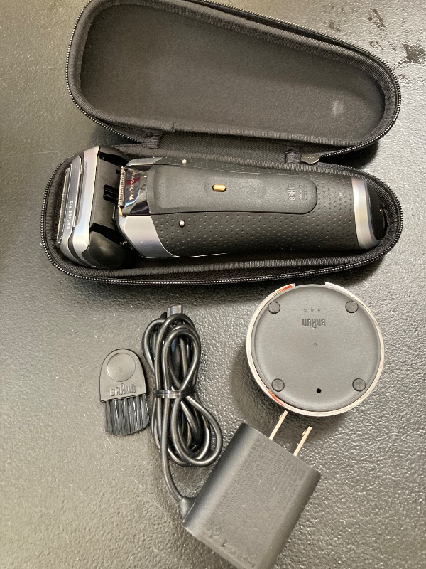 Photo 1 of Braun Series 9 9517s PRO+ Electric Razor for Men, 5 Pro Shave Elements & Precision Long Hair ProTrimmer, Charging Stand, Braun’s Best for Smooth Skin, Wet & Dry Electric Razor with 60min Runtime