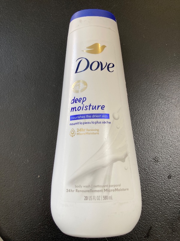 Photo 1 of Dove Body Wash Deep Moisture For 24hr Lotion-Soft Skin Moisturizing Skin Cleanser with No Sulfates No Parabens 20 oz