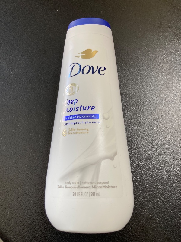 Photo 1 of Dove Body Wash Deep Moisture For 24hr Lotion-Soft Skin Moisturizing Skin Cleanser with No Sulfates No Parabens 20 oz