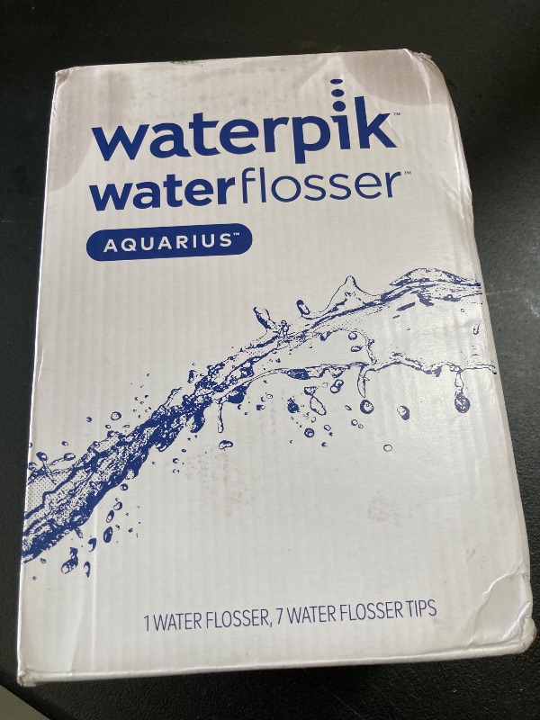 Photo 1 of Waterpik Aquarius Water Flosser For Teeth Cleaning, Gums, Braces, Dental Care, Electric Power With 10 Settings, 7 Tips For Multiple Users And Needs, ADA Accepted, White WP-660, Packaging May Vary