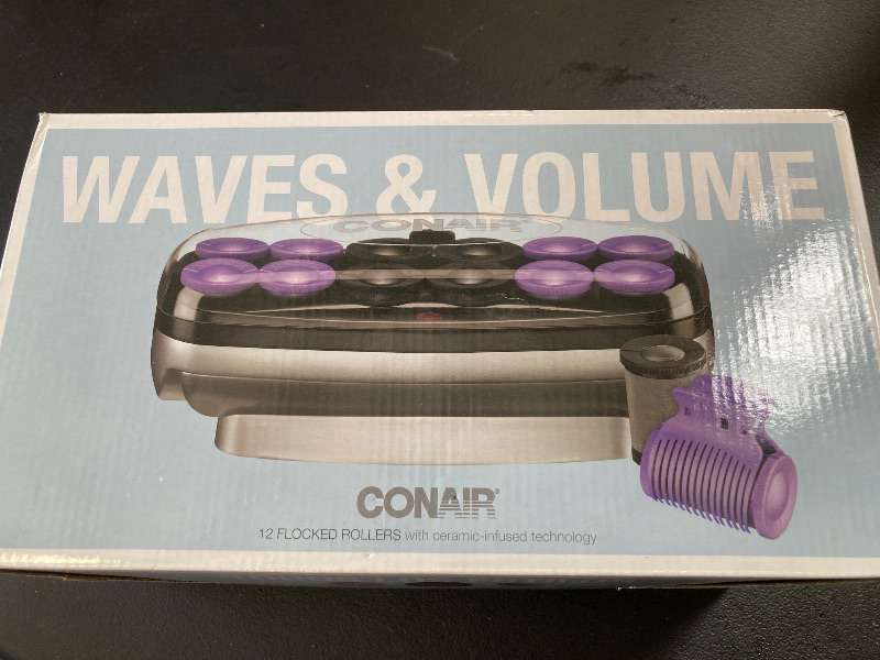 Photo 1 of Conair Hot Rollers Hair Curlers for Long, Medium and All Hair | Heated Rollers with Roller Clips Included | 1 1/2-inch and 1 3/4 inch Rollers | Amazon Exclusive