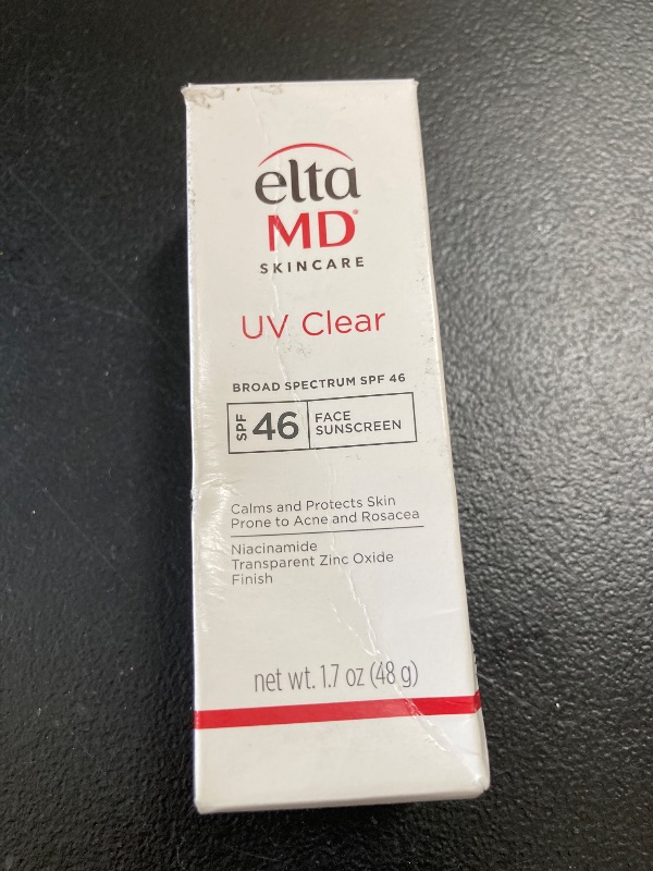 Photo 1 of EltaMD UV Clear Face Sunscreen SPF 46, Oil Free for Face with Zinc Oxide, Dermatologist Recommended Sunscreen Lotion, For Acne-Prone Sensitive Skin, 1.7 oz Pump