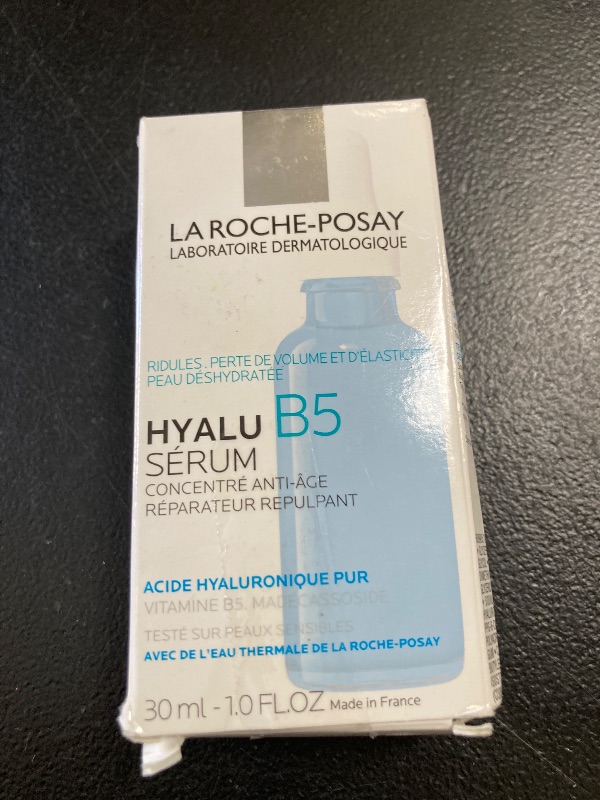 Photo 1 of La Roche-Posay Hyalu B5 Pure Hyaluronic Acid Serum for Face, Vitamin B5 + Hyaluronic Acid + Madecassoside, Hydrating Serum Visibly Plumps Skin, Sensitive Skin Safe, Anti Aging, Oil-Free