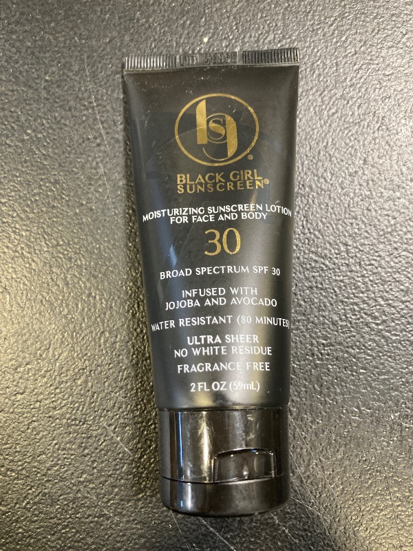 Photo 1 of BLACK GIRL SUNSCREEN - Face & Body Moisturizing Sunscreen Lotion SPF 30, No White-Residue for Melanin Rich Skin (2 Fl. Oz.)