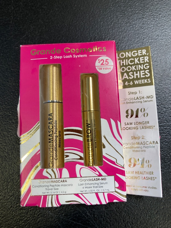 Photo 1 of Grande Cosmetics 2 Step Lash System Gift Set