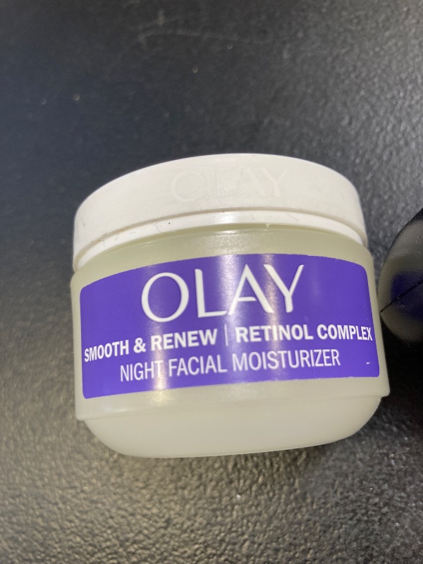 Photo 1 of Olay Smooth & Renew Retinol Face Moisturizer, 2 oz Fragrance Free Night Cream for Fine Lines and Wrinkles with Retinoid Complex, Recyclable Eco Jar Packaging, Value Size
