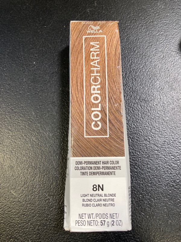 Photo 1 of COLORCHARM Demi Permanent Hair Color, 8N Light Neutral Blonde, Gloss, Refresh & Tone, 2 Fl Oz