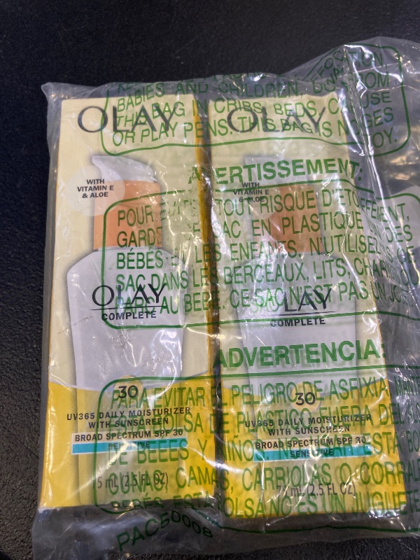 Photo 1 of Olay Face Moisturizer Complete Daily Defense All Day Moisturizer With Sunscreen, SPF30 Sensitive Skin, 2.5 Fl Oz (Pack of 2)