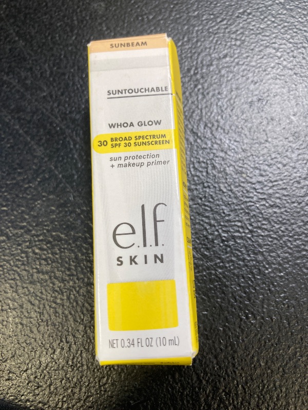 Photo 1 of e.l.f. SKIN Suntouchable Whoa Glow SPF 30 Mini, Sunscreen & Makeup Primer For A Glowy Finish, Made With Hyaluronic Acid, Vegan & Cruelty-Free, Sunbeam