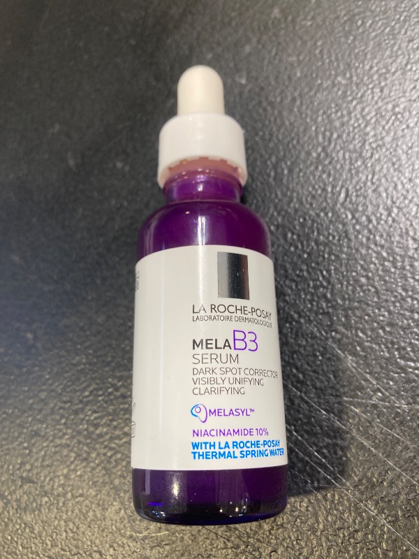 Photo 1 of La Roche-Posay Mela B3 Serum, Dark Spot Corrector With Anti-Aging Melasyl + 10% Niacinamide, Discoloration Correcting Serum for Sun Spots, Age Spots & Post-Acne Marks, 30ML