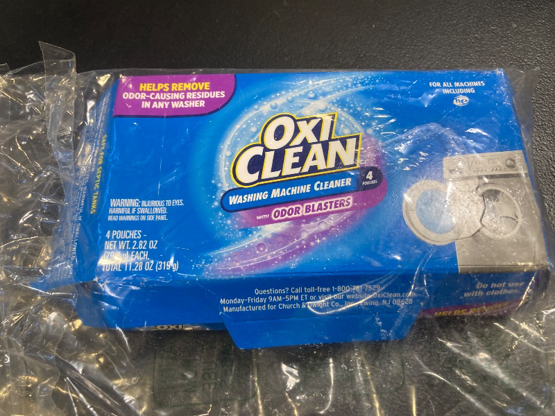 Photo 1 of OxiClean Washing Machine Cleaner with Odor Blasters, 4 Count