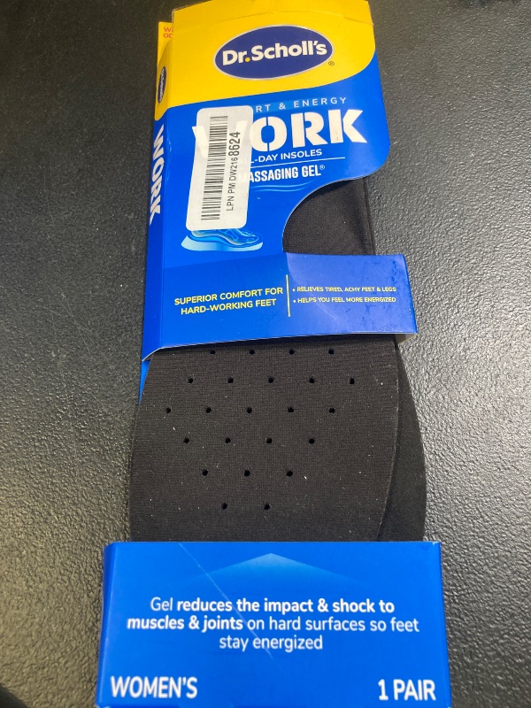 Photo 1 of Work All-Day Superior Comfort Insoles (with) Massaging Gel, Women, 1 Pair, Trim to Fit