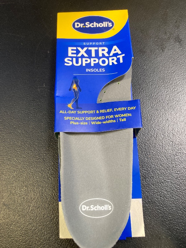 Photo 1 of Dr. Scholl's Extra Support Shoe Insoles for Women, Size 6-11, 1 Pair: Designed for Plus-Size and Tall Women, Arch Inserts - Helps Reduce Lower Back Pain and Foot & Leg Fatigue