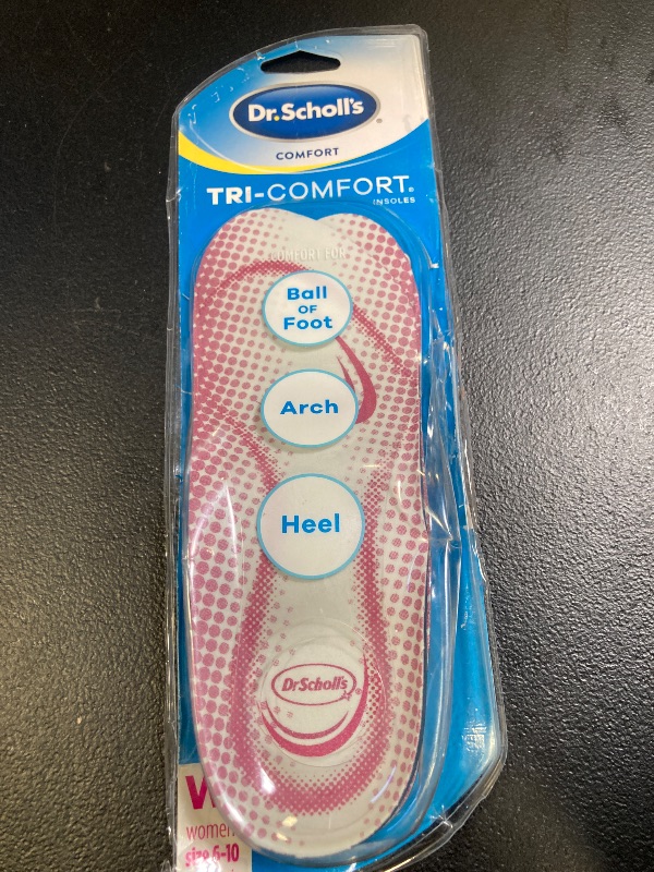 Photo 1 of Dr. Scholl's Stability Support Insoles, Flat Feet & Overpronation Low Arch Support, Improves Balance & Stability, Motion Control, Trim Inserts to Fit Shoes, Men's Size 8-14