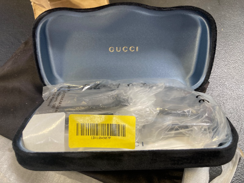 Photo 1 of Gucci GG1341O 001 Black Rectangular 55mm Women's Eyeglasses