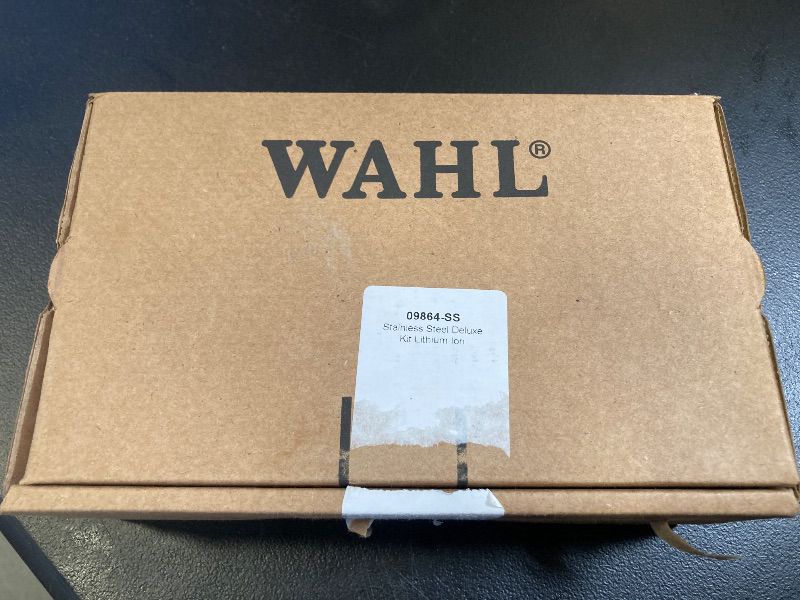 Photo 1 of Wahl USA Stainless Steel Lithium Ion 2.0+ Beard Trimmer for Men - Electric Shaver & Nose Ear Trimmer - Rechargeable All in One Men's Grooming Kit - Model 9864SS