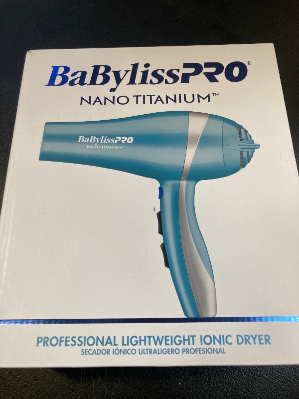 Photo 1 of BaBylissPRO Hair Dryer, Nano Titanium 2000-Watt Blow Dryer, Hair Styling Tools & Appliances, BNT5548