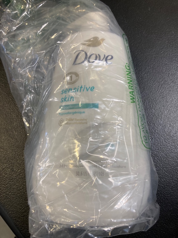 Photo 1 of Dove Body Wash with Pump Sensitive Skin For 24hr Lotion-Soft Skin Moisturizing Skin Cleanser Gentle Hypoallergenic Formula with No Sulfates No Parabens 30.6 oz