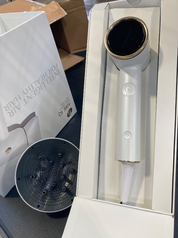 Photo 1 of T3 Aire IQ Hair Dryer Kit with Quick Dry Concentrator, Style Concentrator, Diffuser & Dryer Stand | Fast, Healthy Blowouts with Smart Heat Personalization | for All Hair Types
