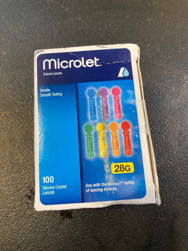 Photo 1 of Ascensia MICROLET Lancets for Glucose Blood Testing, Multi-Colored, 100 Count