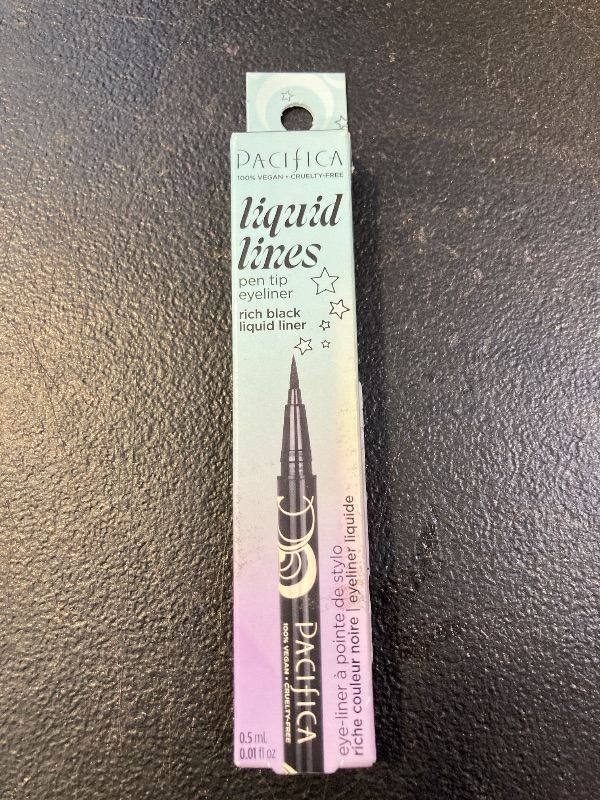 Photo 1 of Pacifica Black Liquid Eyeliner Pen - Liquid Line - Felt tip, Smudge Proof Eyeliner - Water Resistant Gel Makeup Eye Liner - Matte Fine Tip Clean Beauty Vegan & Cruelty-Free Dermatologist Tested