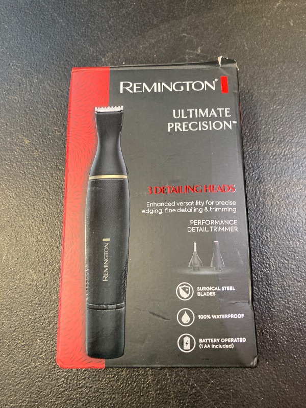 Photo 1 of Remington Ultimate Precision Detail Trimmer Black NE3160, Black/Gold, 1 Count
