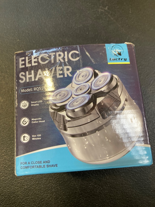 Photo 1 of Luctry Head Shavers for Bald Men, Magnetic Electric Razor Hair Trimmer Cordless Rechargeable Electric Shavers 100% Waterproof Dry & Wet Grooming Kit with Led Display